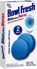 img 2 attached to Bowl Fresh Automatic Toilet Bowl Cleaner with Borax, 2 Tablets, Single Pack - Cleans, Deodorizes, Fights Stains, Blue