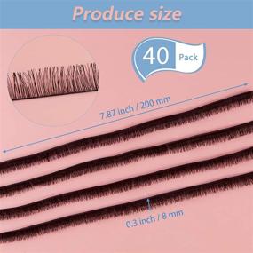 img 3 attached to 🎀 Doll Eyelashes Strips: 40-Piece BJD False Eyelashes for Doll Eye Make Up - Perfect Doll DIY Craft Accessory