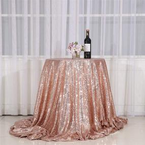 img 4 attached to 🎉 Elegant PartyDelight Tablecloth – Perfect for Weddings, Dessert Banquets, and Events