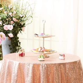 img 2 attached to 🎉 Elegant PartyDelight Tablecloth – Perfect for Weddings, Dessert Banquets, and Events