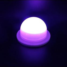 img 2 attached to 🔦 LACGO 16 Colors Remote Control LED Rechargeable Under Table Light: Ideal Waterproof Lamp for Wedding Decor, Swimming Pool, Garden & Corridor Night Light (Pack of 1)