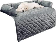 🛋️ ultimate pet furniture protector: petmaker couch cover collection with memory foam neck bolster, quilted fabric, and water-resistant base layer - shop pet supplies now! logo