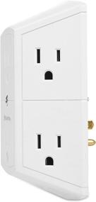 img 2 attached to Cable Matters 2-Pack: Innovative 3-Sided 6 Outlet Splitter Grounded Extender Wall Tap for Maximized Convenience