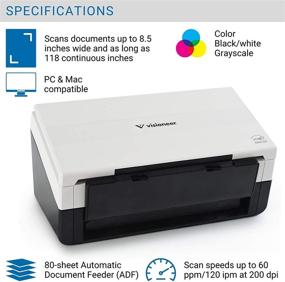 img 2 attached to 🖥️ Efficient and Versatile Visioneer Patriot D40 Duplex Scanner with 80-Page ADF for PC and Mac