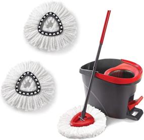 img 1 attached to KUNHEHO 2 Pack Spin Mop Replacement Head: Microfiber Refills for Easy Cleaning