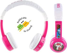 img 3 attached to 🎧 ONANOFF BuddyPhones Inflight: Volume-Limiting Kids Headphones with Detachable BuddyCable and Airline Adapter, Pink
