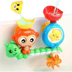 img 4 attached to 🐵 G-WACK Bath Toys: Fun and Durable Water Play for 1-3 Year Olds! Perfect for Toddlers, Preschoolers, and Newborns! Interactive Monkey Caterpillar Design with 2 Strong Suction Cups!