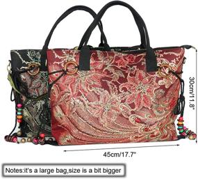 img 3 attached to 👜 Коллекция женских холщовых сумок на плечо со сумками, кошельками и хобо