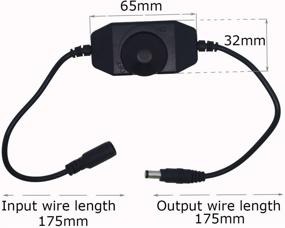 img 3 attached to 💡 Litever Stepless LED Dimmer Switch - PWM DC12/24V 3A with Male and Female DC5521 Jack