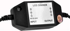 img 2 attached to 💡 Litever Stepless LED Dimmer Switch - PWM DC12/24V 3A with Male and Female DC5521 Jack