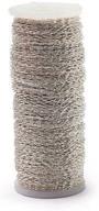 🌿 smithers oasis silver bullion (28 gauge crimped wire) 820ft/250m: ideal for lawn and garden décor, in classic white logo