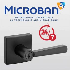 img 2 attached to 🔑 Baldwin 93540-020 Spyglass Keyed Entry Lever for Garage Office Door Handle in Matte Black: SmartKey Security, Modern Slim Design for Interior & Exterior Doors, Prestige Series