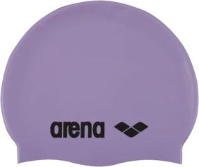 img 4 attached to 🏊 Arena Silicone Swim Cap - Unisex Design with Prints and Solid Colors for Women and Men