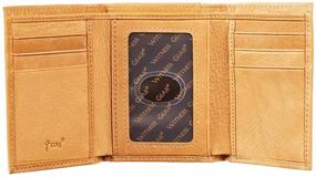 img 1 attached to Premium Quality Saddle Genuine Leather Tri Fold Wallet: Stylish and Practical