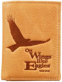 img 4 attached to Premium Quality Saddle Genuine Leather Tri Fold Wallet: Stylish and Practical