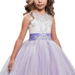img 3 attached to Discover Stunning WDE Princess 👸 Girls Pageant Dresses for Your Little Girls