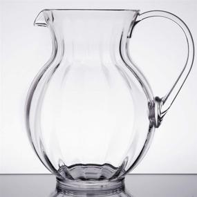 img 4 attached to 🍋 Shatterproof Plastic Lemonade/Margarita Pitcher, Clear - G.E.T. P-4090-PC-CL-EC, 90 Oz