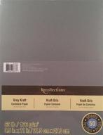 📄 recollections grey kraft cardstock paper pack - 8.5x11 size with 50 sheets logo