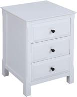 accent table in white finish logo