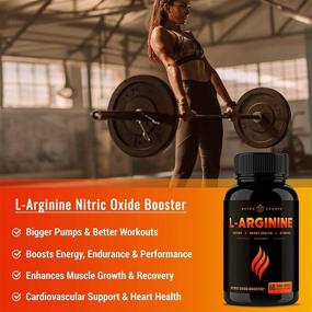 img 1 attached to 💪 High Potency L Arginine 1250mg Nitric Oxide Supplement - Enhanced Energy, Muscle Growth, Cardiovascular Health, Vascularity &amp; Stamina - Effective NO Booster Capsules with L-Arginine &amp; L-Citrulline Powder