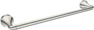 moen my6224bn hamden 24-inch single towel bar in spot resist brushed nickel finish logo