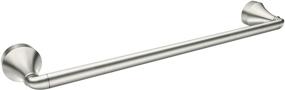 img 3 attached to Moen MY6224BN Hamden 24-inch Single Towel Bar in Spot Resist Brushed Nickel Finish