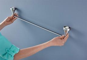 img 1 attached to Moen MY6224BN Hamden 24-inch Single Towel Bar in Spot Resist Brushed Nickel Finish