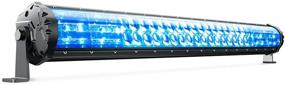 img 3 attached to M2 Aerodynamic 31 Inch 180W LED Light Bar - Iceblue Marker Light Combo for Off-Road Driving