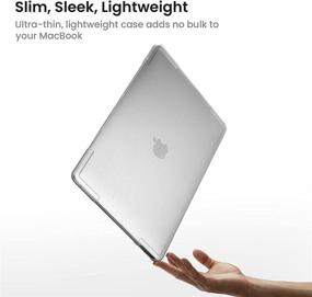 img 1 attached to Чехол tomtoc Slim Hardshell для MacBook Air M1/A2337 A2179 A1932 (2018-2021) - Премиальный материал, легкая установка/снятие, защита от царапин.