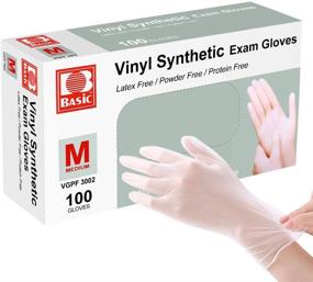 img 4 attached to 🧤 Squish Clear Vinyl Gloves Latex Free Powder-Free Glove Health Gloves for Kitchen Cooking Food Handling, 100PCS/Box, Medium - Disposable Gloves