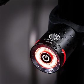 img 3 attached to 🚴 BrightRoad USB Rechargeable Bike Tail Light - Super Bright Bicycle LED Rear Flashlight for Maximum Visibility, Stylish & Luxurious Design, IPX5 Waterproof, Red Back Light for Safe Cycling