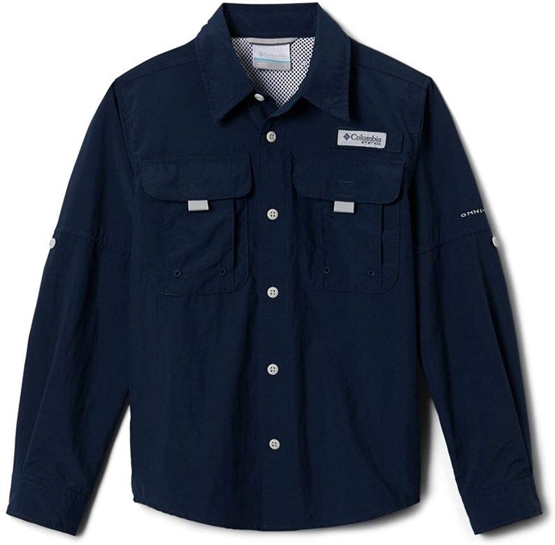 columbia bahama sleeve shirt collegiate 로고