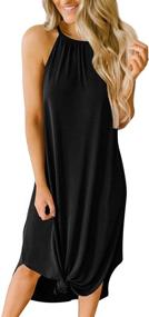 img 3 attached to 👙 Women's Sleeveless Halter Summer Casual Swimwear and Cover Ups