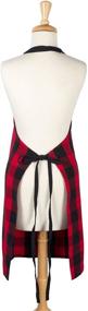 img 3 attached to 🔴 DII Buffalo Check Kitchen Collection: Classic Farmhouse Chef Apron in Red &amp; Black, One Size