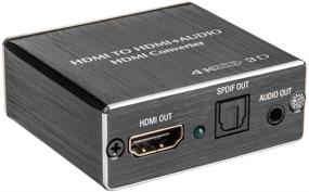 img 4 attached to 🔌 ROOFULL 4K HDMI Extractor Splitter: Optimal Audio & Video Output for Apple TV, Fire TV, Blu-Ray Player