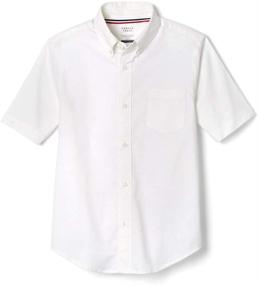 img 4 attached to 👔 Classic French Toast Boys' Short Sleeve Oxford Dress Shirt - Standard & Husky Sizes Available