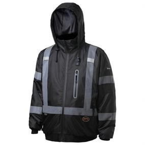 img 2 attached to 🧥 Detachable Reflective Waterproof Visibility Jacket - V1210170U L