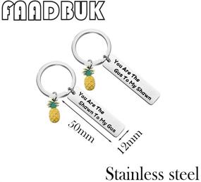 img 3 attached to 🔑 Psych-Inspired Friendship Keychain Set: You are the Shawn to My Gus - Perfect Gift for Friends - FAADBUK