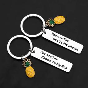 img 2 attached to 🔑 Psych-Inspired Friendship Keychain Set: You are the Shawn to My Gus - Perfect Gift for Friends - FAADBUK
