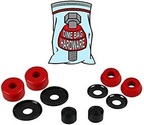 img 3 attached to 🛹 Dime Bag Hardware Skateboard Truck Rebuild Kit - Bushings, Washers, and Pivot Cups for Two Trucks