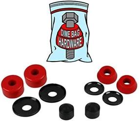 img 2 attached to 🛹 Dime Bag Hardware Skateboard Truck Rebuild Kit - Bushings, Washers, and Pivot Cups for Two Trucks