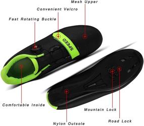 img 1 attached to 🚴 Ultimate Comfort Cycling Shoes: Premium Spinning Cleats for Men