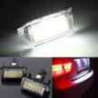 overun bright-tech series 2pcs 18 smd replacement led license plate light lamp designed for 2007-2014 ford edge escape mercury mariner logo