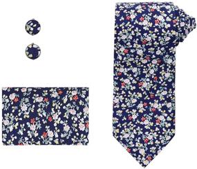 img 4 attached to Dan Smith Fashion Necktie Cufflinks: Premium Men's Accessories and Cuff Links, Shirt Studs & Tie Clips