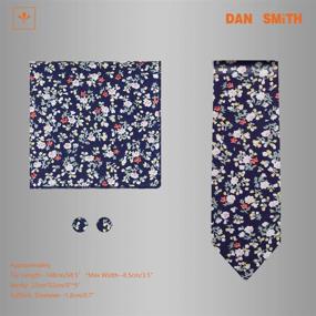 img 3 attached to Dan Smith Fashion Necktie Cufflinks: Premium Men's Accessories and Cuff Links, Shirt Studs & Tie Clips