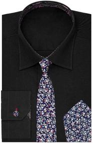 img 1 attached to Dan Smith Fashion Necktie Cufflinks: Premium Men's Accessories and Cuff Links, Shirt Studs & Tie Clips