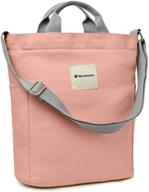 versatile canvas crossbody handbag with 👜 zipper pockets - perfect for organization and style logo