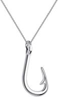 cenwa fish hook necklace: stylish fishing hook pendant jewelry - the perfect fishing gift for couples logo