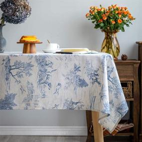 img 4 attached to 🍽️ Glory Season: Farmhouse Tablecloth for Elegant Food Service Decoration