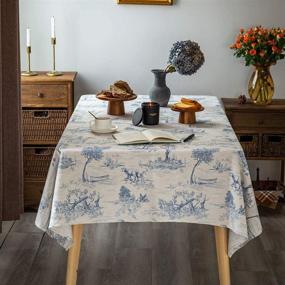 img 3 attached to 🍽️ Glory Season: Farmhouse Tablecloth for Elegant Food Service Decoration